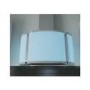 GRADE A2 - electriQ Designer Curved 70cm LED light Oval Chimney Cooker Hood -  5 Year warranty 