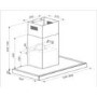 electriQ 90cm Slimline Electronic Cooker Hood Stainless Steel