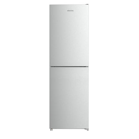 Refurbished electriQ eQ175FFLFINOXVE Freestanding 253 Litres 50/50 Low Frost Fridge Freezer Stainless Steel