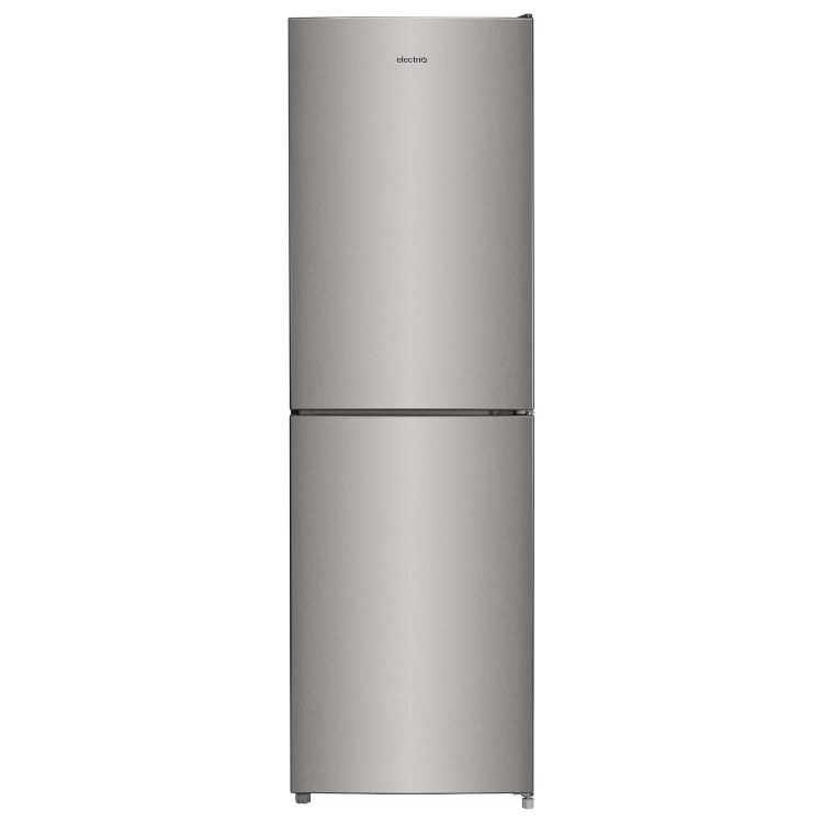Refurbished electriQ eQ175FFLFINOXVE Freestanding 254 Litre 50/50 Low Frost Fridge Freezer Stainless Steel