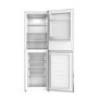 Refurbished electriQ eQ175FFLFINOXVE Freestanding 253 Litres 50/50 Low Frost Fridge Freezer Stainless Steel