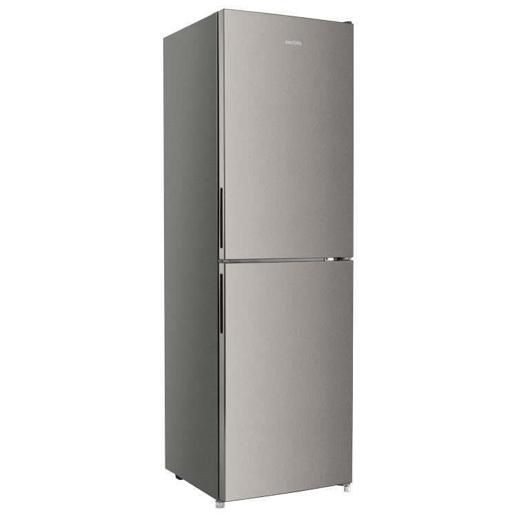 Refurbished electriQ eQ175FFLFINOXVE Freestanding 254 Litre 50/50 Low Frost Fridge Freezer Stainless Steel