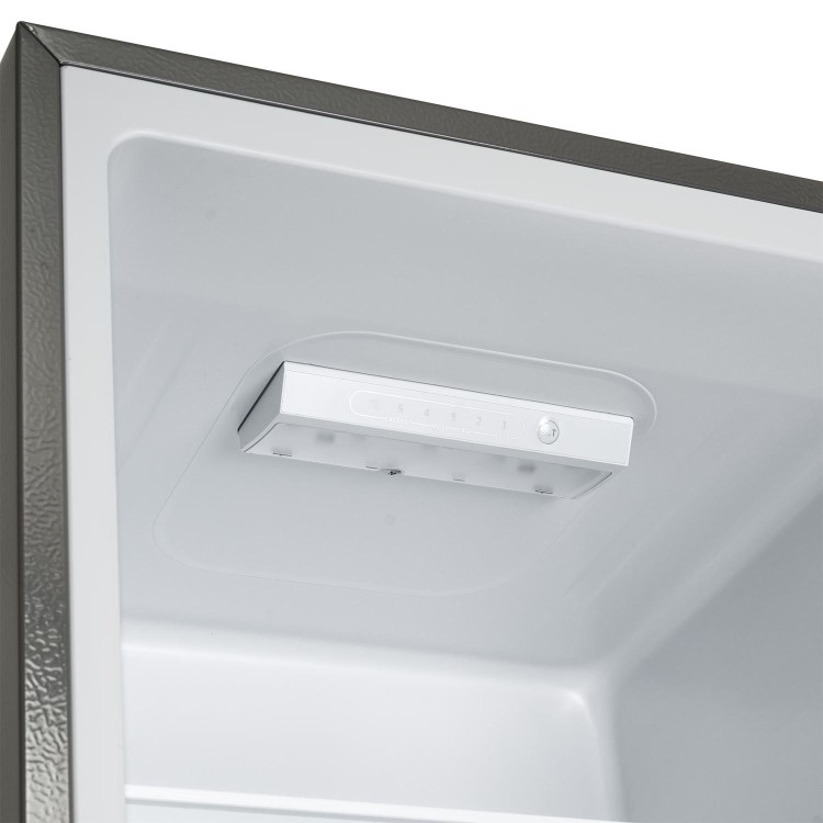 Refurbished electriQ eQ175FFLFINOXVE Freestanding 254 Litre 50/50 Low Frost Fridge Freezer Stainless Steel