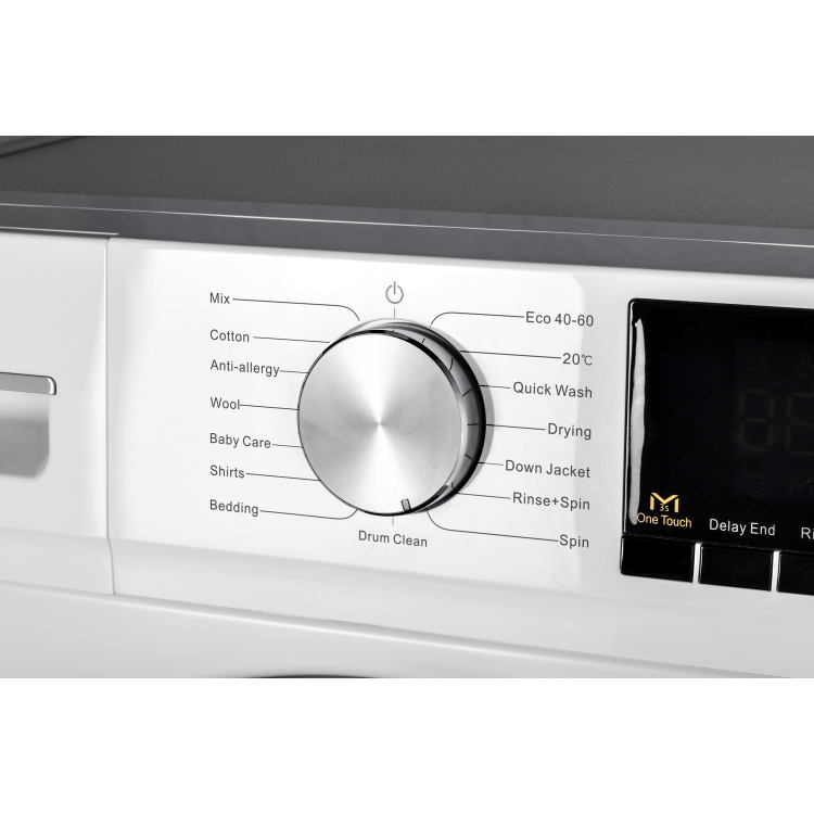 Refurbished electriQ eQMWM8KGFLA Freestanding 8KG 1400 Spin Washing Machine White