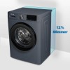 electriQ 8kg 1400rpm Washing Machine - Grey