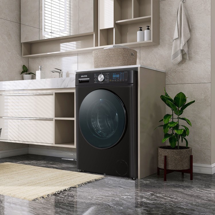 Refurbished 8kg Wash 5kg Dry 1400rpm Freestanding Washer Dryer - Black