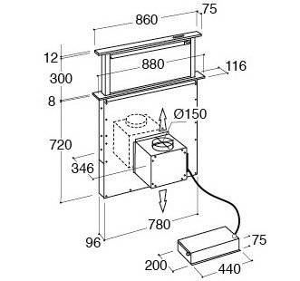 Downdraft Extractor Dimensions