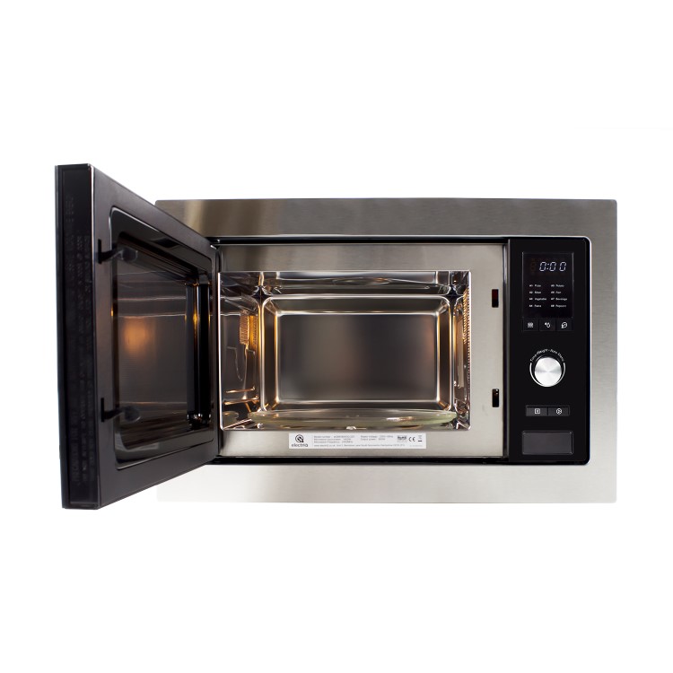 Refurbished electriQ eiQMOBISOLO25 Built In 25L 900W Digital Standard Microwave Stainless Steel