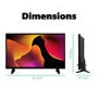 Refurbished electriQ 32" HD Ready LED Freeview HD TV without Stand - with DVD Player