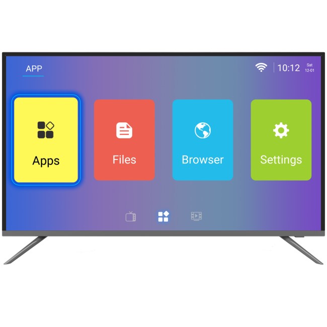 GRADE A2 - electriQ 65" 4K Ultra HD HDR Android Smart LED TV with Freeview HD