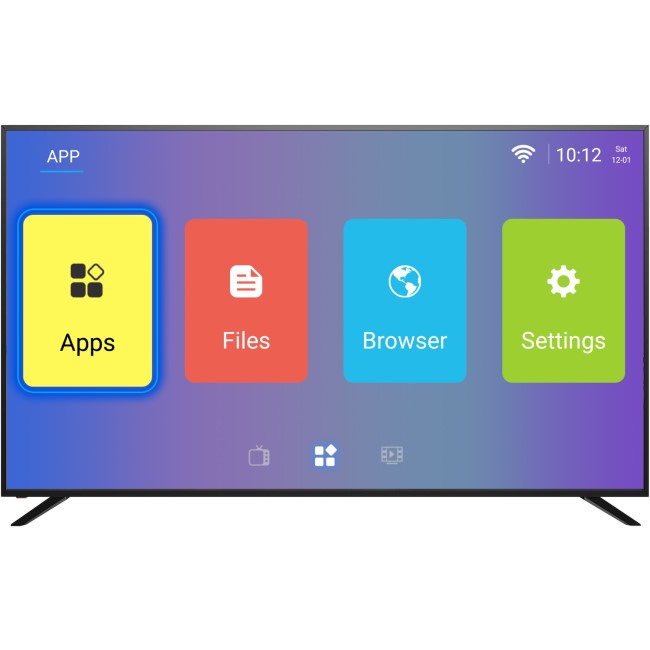 GRADE A2 - electriQ 75" 4K Ultra HD HDR LED Android Smart TV with Freeview HD