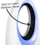 GRADE A2 - electriQ 24 inch Bladeless Quiet Tower Fan with Mood Light
