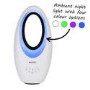 GRADE A2 - electriQ 24 inch Bladeless Quiet Tower Fan with Mood Light
