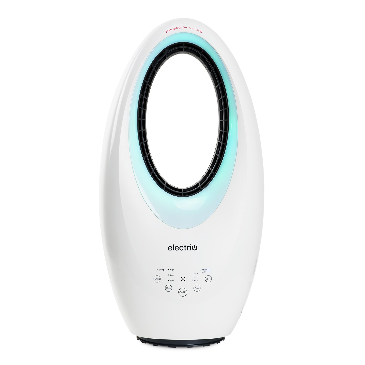 electriQ SmartApp Bladeless Heater 2kW with Optional Mood Light