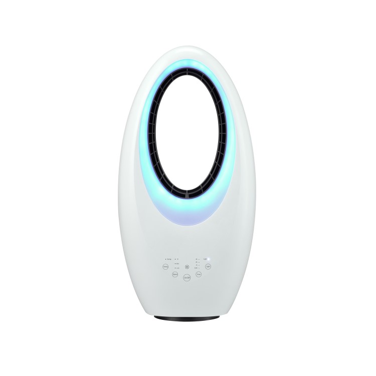 Refurbished electriQ 24 inch SmartApp WIFI Hot and Cool Bladeless Fan with Mood Light