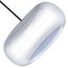 electriQ 24 Inch Smart Quiet Bladeless Tower Fan and Heater with Mood Light - White