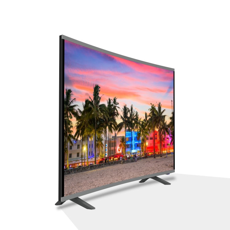 electriQ 49" Curved 4K Ultra HD LED Android Smart TV with Freeview HD