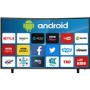 GRADE A2 - electriQ 65" Curved 4K Ultra HD LED Android Smart TV with Freeview HD