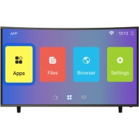 GRADE A2 - electriQ 49" Curved 4K Ultra HD Android Smart HDR LED TV with Freeview HD