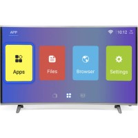 GRADE A3 - electriQ 55" Curved 4K Ultra HD Android Smart HDR LED TV with Freeview HD
