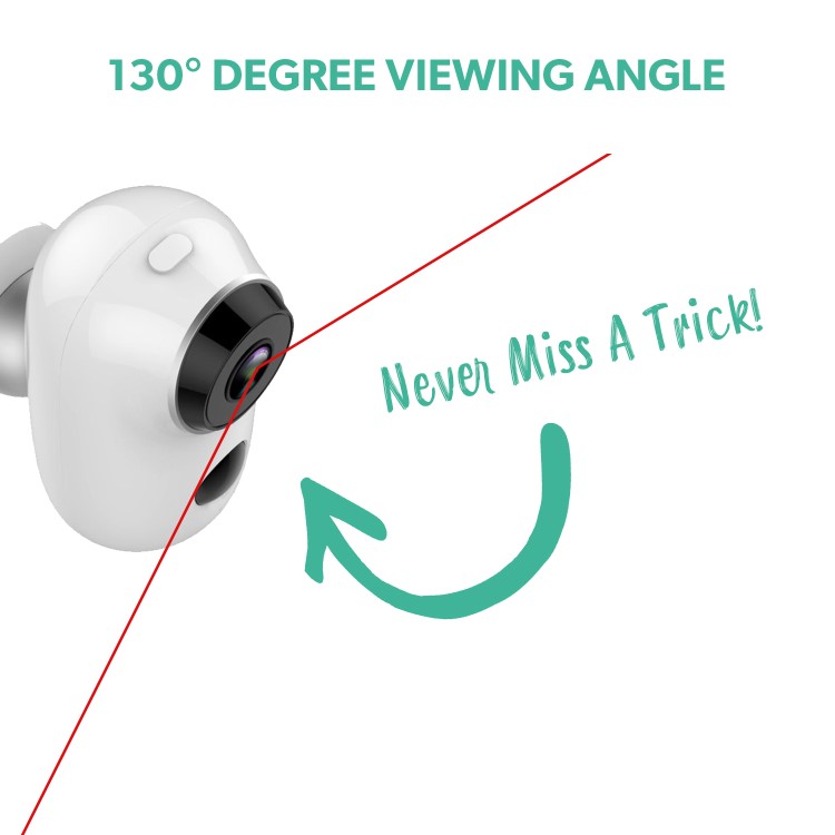 GRADE A1 - electriQ Full 1080p HD Outdoor Wireless Battery Camera with Mount