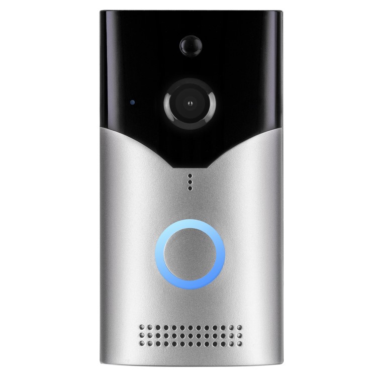 electriQ 1080p HD Wireless Video Doorbell Camera Gen 2 with Intercom & Chime - Silver 