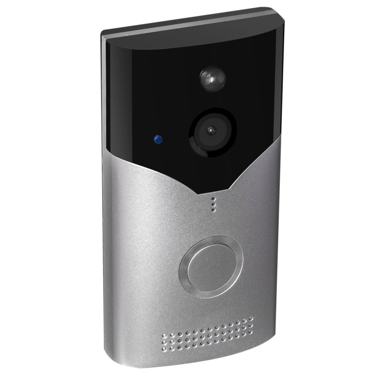 electriQ 1080p HD Wireless Video Doorbell Camera Gen 2 with Intercom & Chime - Silver 