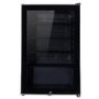 Refurbished electriQ eiQ115DFSS 115 Litre Drinks Fridge Black with Stainless Steel Trim