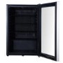 Refurbished electriQ eiQ115DFSS 115 Litre Drinks Fridge Black with Stainless Steel Trim