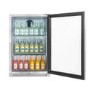 electriQ Single Door Outdoor Bottle Cooler - 118 Ltr Stainless Steel