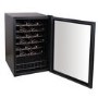 electriQ 48 Bottle Capacity Freestanding Wine Cooler – Black