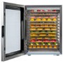 electriQ 14 Tray Commercial Style Food Dehydrator with side and top windows - Stainless Steel