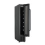 electriQ 7 Bottle Freestanding Under Counter Wine Cooler - Black