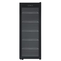 electriQ 86 Bottle Freestanding Wine Cooler - Black