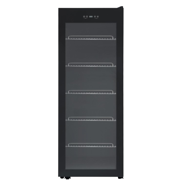electriQ 86 Bottle Freestanding Wine Cooler - Black
