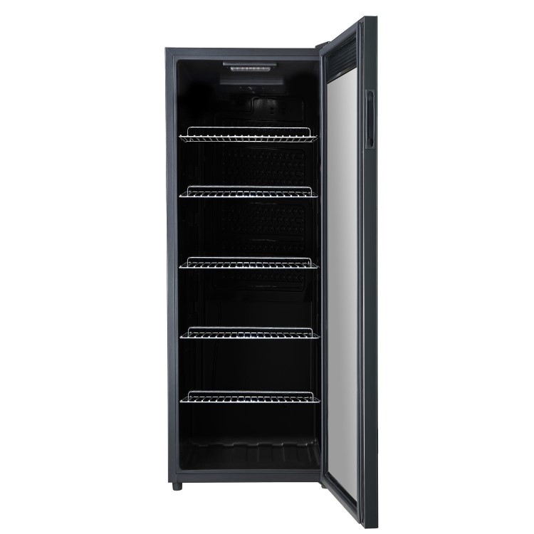electriQ 86 Bottle Freestanding Wine Cooler - Black