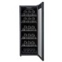 electriQ 86 Bottle Freestanding Wine Cooler - Black