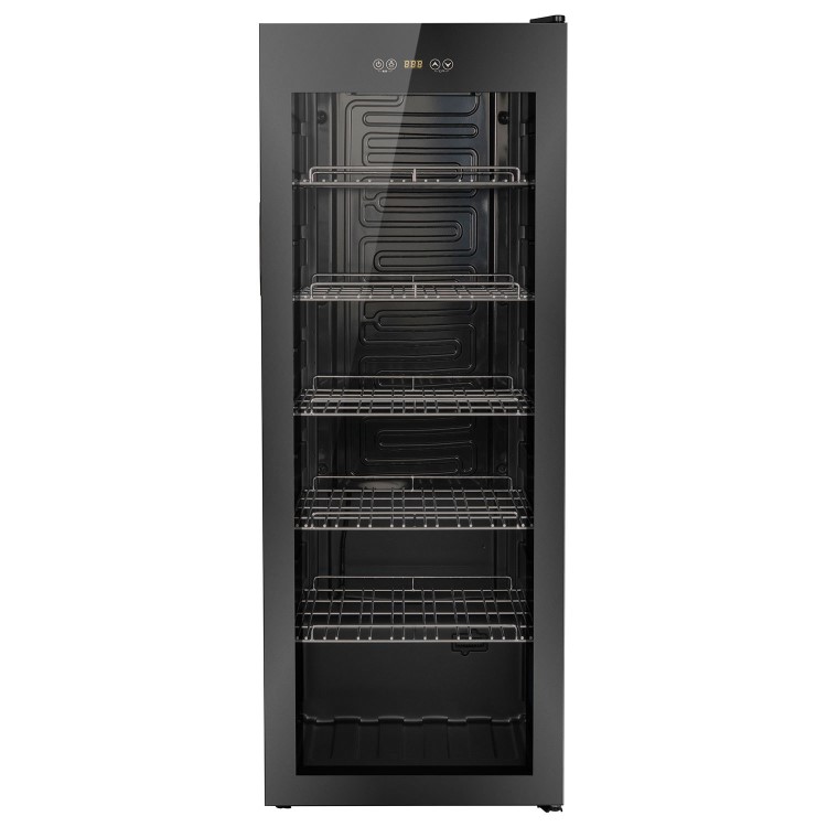 electriQ 86 Bottle Freestanding Wine Cooler - Black