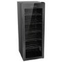 electriQ 86 Bottle Freestanding Wine Cooler - Black