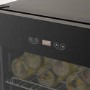 electriQ 86 Bottle Freestanding Wine Cooler - Black