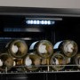 electriQ 86 Bottle Freestanding Wine Cooler - Black