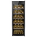 eiQ201WINESS electriQ 86 Bottle Freestanding Wine Cooler - Stainless Steel