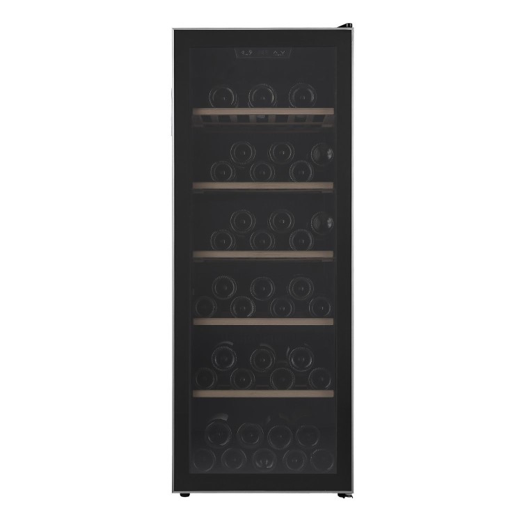 electriQ 86 Bottle Freestanding Wine Cooler - Stainless Steel