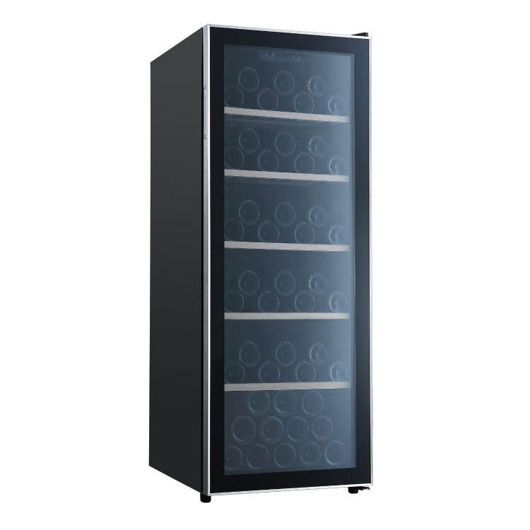 electriQ 86 Bottle Freestanding Wine Cooler - Stainless Steel
