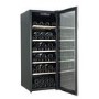 electriQ 86 Bottle Freestanding Wine Cooler - Stainless Steel