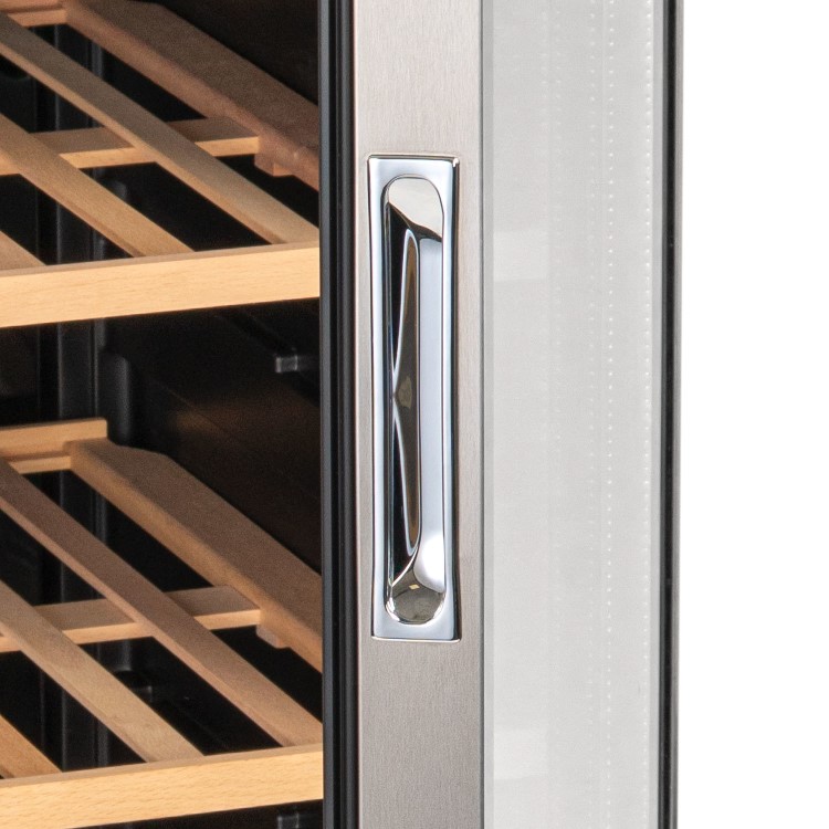 Refurbished electriQ eiQ201WINESS Freestanding 86 Bottle Wine Cooler Stainless Steel