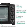 electriQ 30L Mini Oven with Dual Hotplates
