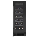 A2/eiQ30WINEBG Refurbished electriQ eiQ30WINEBG Freestanding 18 Bottle Under Counter Wine Cooler Black