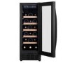 electriQ 18 Bottle Capacity 30cm Freestanding Under Counter Wine Cooler - Premium Dark Stainless Steel