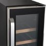 electriQ 18 Bottle Capacity 30cm Freestanding Under Counter Wine Cooler - Stainless Steel